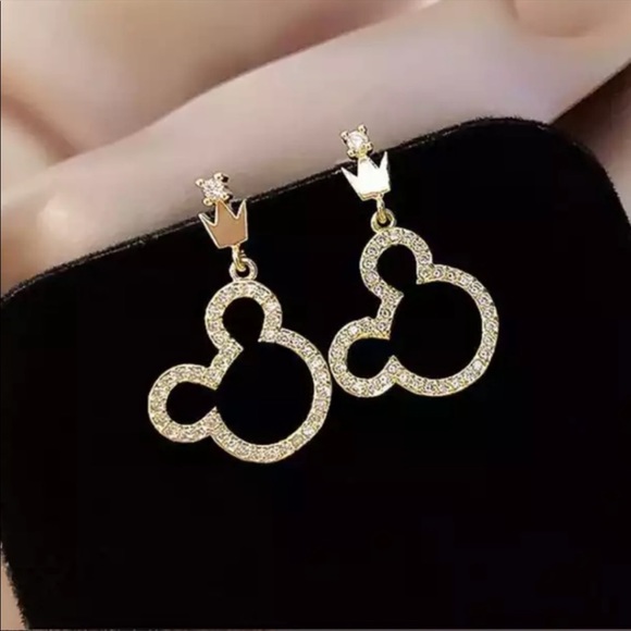 ✨2 for $20✨ Minnie Mouse Crystal Earrings - Picture 4 of 5